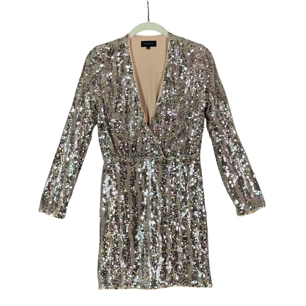 Revolve Claudina Marjorelle Mini Dress in Shimmer Multi Size Small